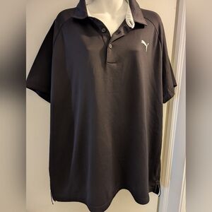 Puma Men's Black Polo Shirt. Xxl.
